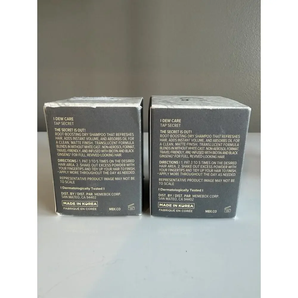 I DEW CARE Biotin Clarifying Dry Shampoo - Tap Secret Original 0.24 Oz SET OF 2